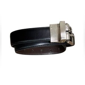 1 Belt, Jonathan Martin kids belt, double-sided (black/brown) 29in long